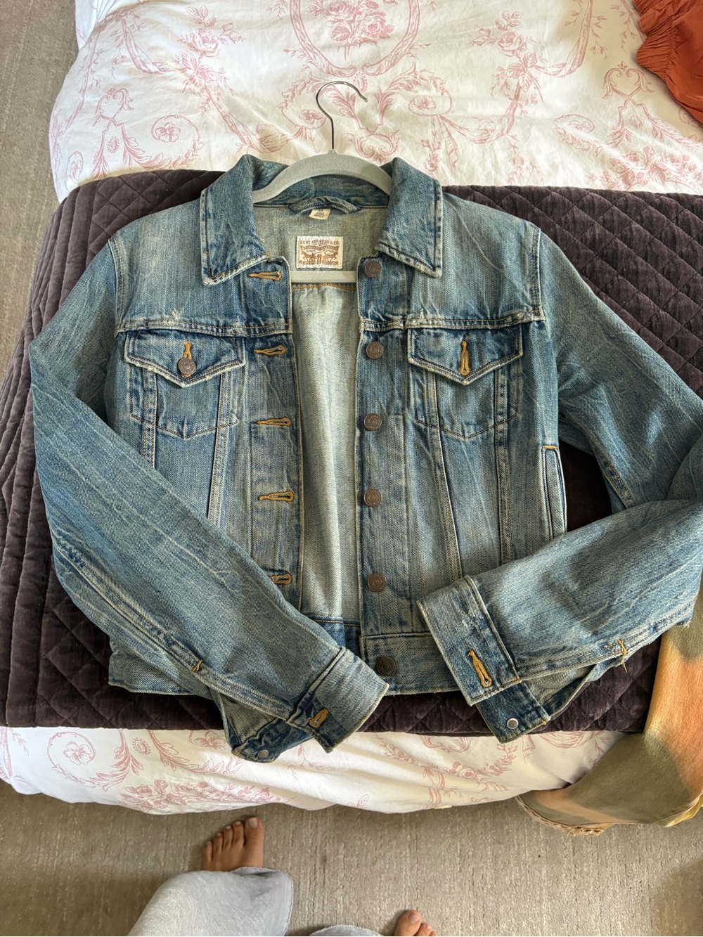 Levi's Light Blue Washed Denim Jacket - Women's